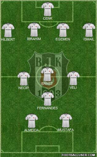 Besiktas JK Formation 2012