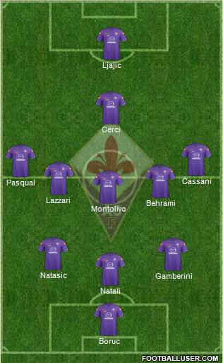 Fiorentina Formation 2012