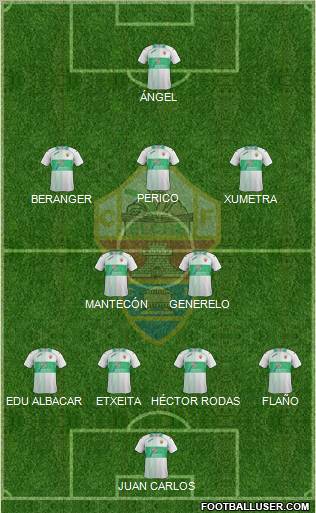 Elche C.F., S.A.D. Formation 2012
