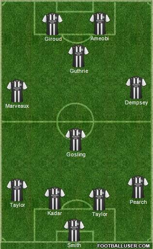 Newcastle United Formation 2012