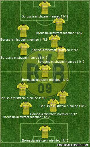 Borussia Dortmund Formation 2012