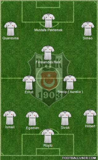 Besiktas JK Formation 2012