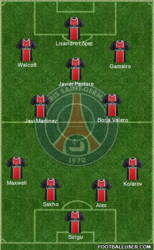 Paris Saint-Germain Formation 2012