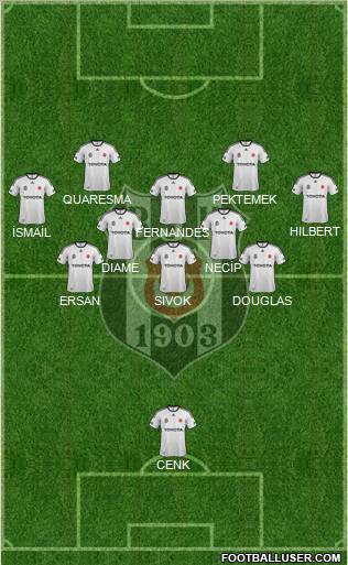 Besiktas JK Formation 2012