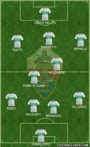 Elche C.F., S.A.D. Formation 2012