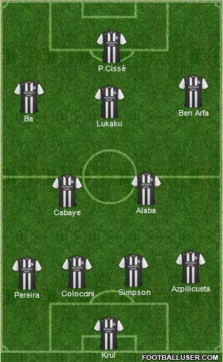 Newcastle United Formation 2012