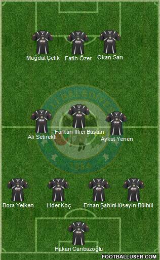 Nazilli Belediyespor Formation 2012
