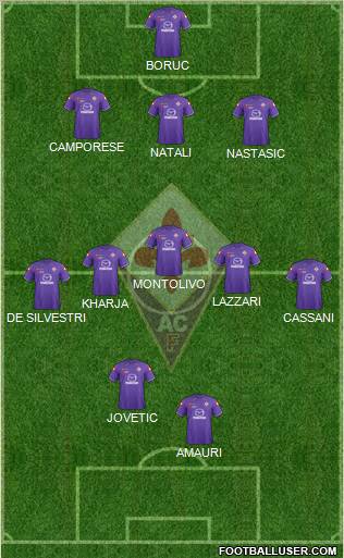 Fiorentina Formation 2012