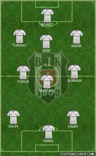 Besiktas JK Formation 2012