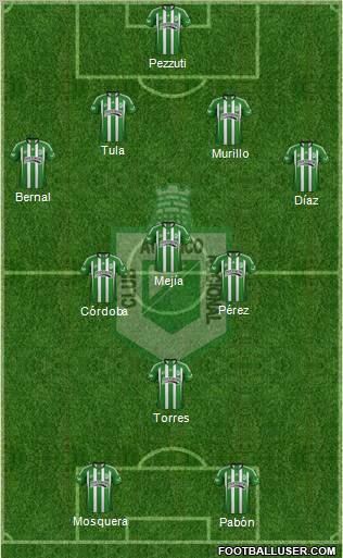CDC Atlético Nacional Formation 2012