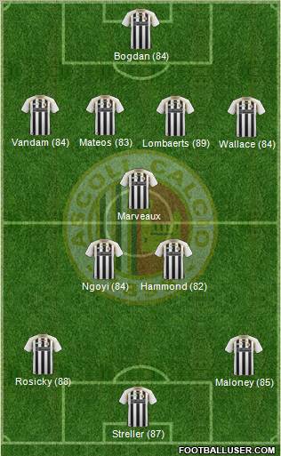 Ascoli 4-3-3 football formation