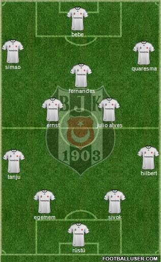 Besiktas JK Formation 2012