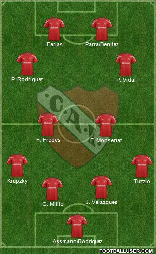 Independiente Formation 2012