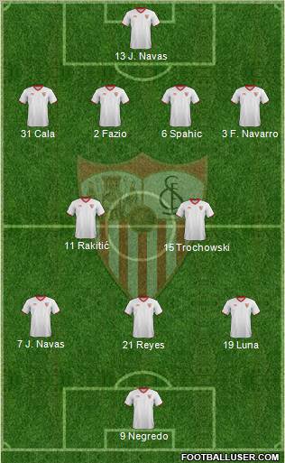 Sevilla F.C., S.A.D. Formation 2012