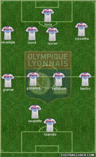 Olympique Lyonnais Formation 2012