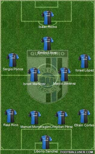 Club de Fútbol Gallos Blancos Formation 2012