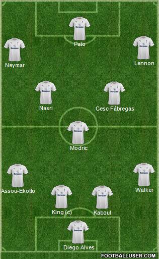 Tottenham Hotspur Formation 2012