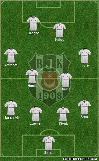 Besiktas JK Formation 2012