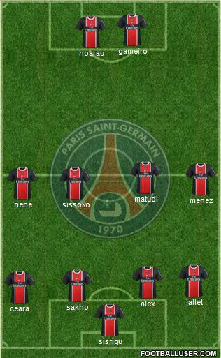 Paris Saint-Germain Formation 2012