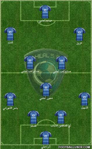 Al-Hilal (KSA) Formation 2012