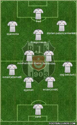 Besiktas JK Formation 2012