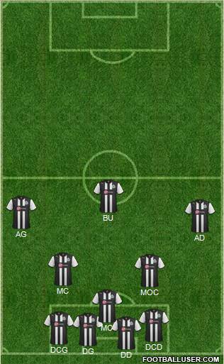 Newcastle United Formation 2012