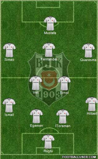 Besiktas JK Formation 2012