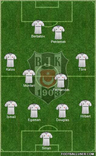 Besiktas JK Formation 2012