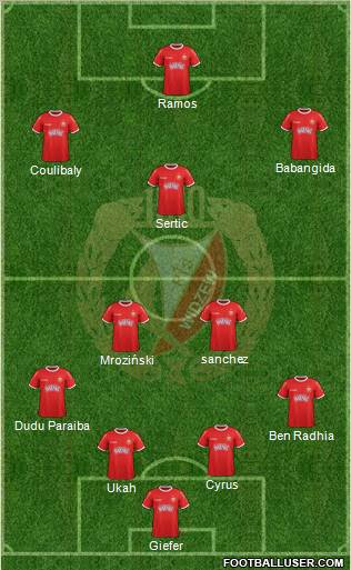Widzew Lodz Formation 2012