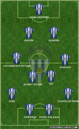 C.D. Alcoyano Formation 2012