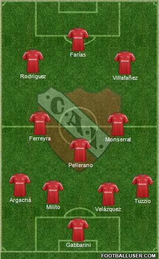 Independiente Formation 2012