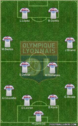 Olympique Lyonnais Formation 2012