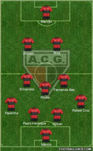 Atlético C Goianiense 4-3-2-1 football formation