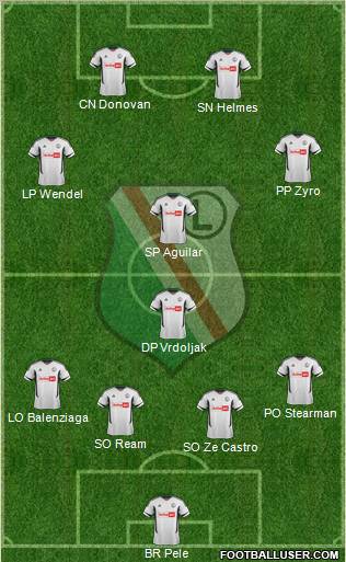 Legia Warszawa Formation 2012