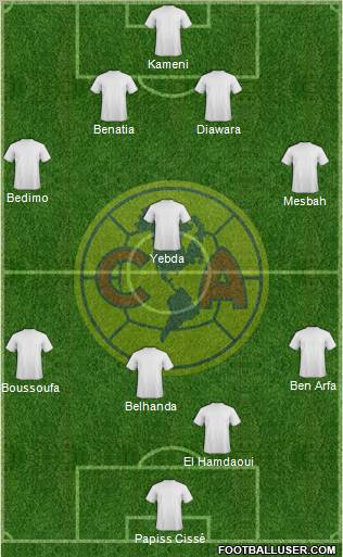 Club América Coapa Formation 2012