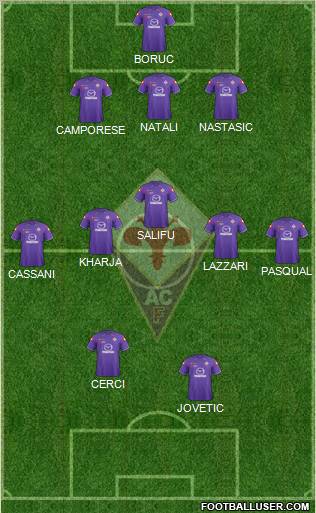 Fiorentina Formation 2012