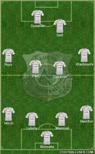 Amiens Sporting Club Football Formation 2012