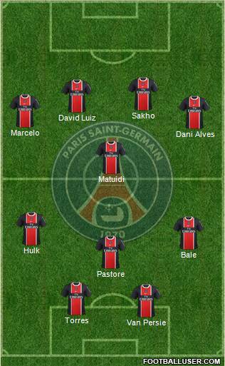 Paris Saint-Germain Formation 2012