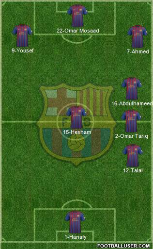 F.C. Barcelona Formation 2012