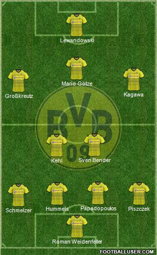 Borussia Dortmund Formation 2012