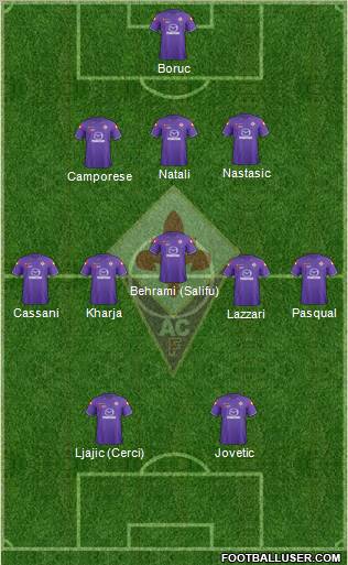 Fiorentina Formation 2012
