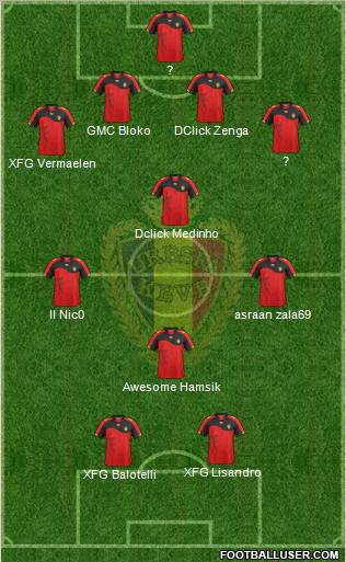 Belgium Formation 2012