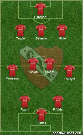 Independiente Formation 2012