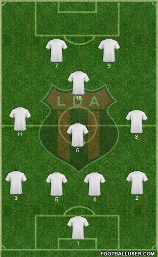 Liga Deportiva Alajuelense football formation