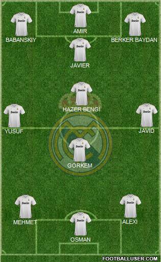 Real Madrid C.F. Formation 2012