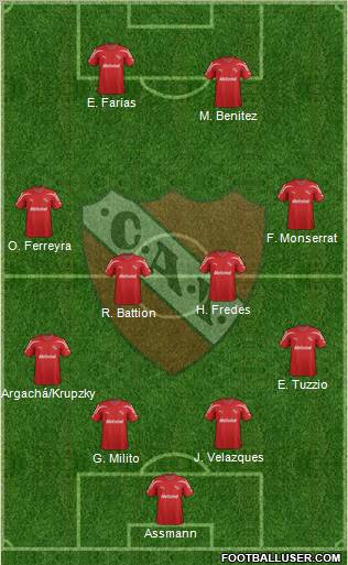 Independiente Formation 2012