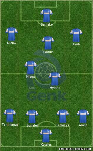 K Racing Club Genk Formation 2012