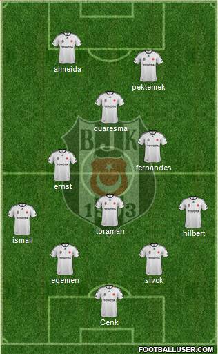 Besiktas JK Formation 2012