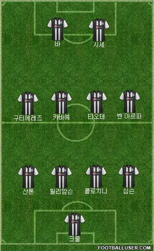 Newcastle United Formation 2012