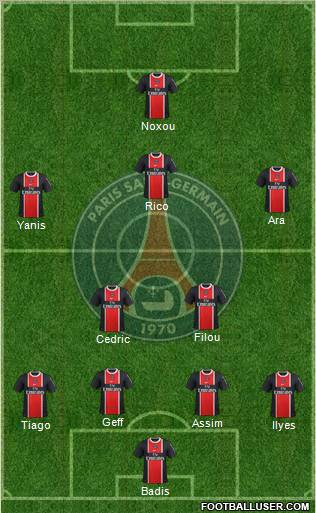 Paris Saint-Germain Formation 2012